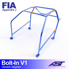 Arceau AST à boulonner FIA 6 points pour SIMCA 1000 4-portes Berline