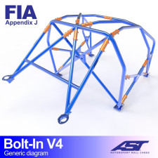 Arceau AST à boulonner FIA 6 points pour TOYOTA Corolla (E11) 3-portes Hayon FWD