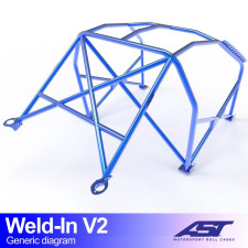 Arceau AST à souder FIA 8 points pour BMW (E36) 3-Series E36 3-portes Compact RWD