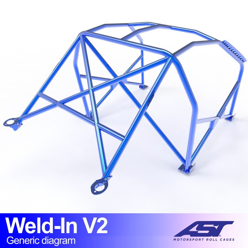 Arceau AST à souder FIA 8 points pour BMW (E46) 3-Series E46 2-portes Coupe RWD - AST-BM3E46-2P-SOUD.V1 - CMBN05582