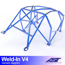 Arceau AST à souder FIA 8 points pour HONDA S2000 (AP) 2-portes Roadster