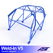 Arceau AST à souder FIA 8 points pour HONDA S2000 (AP) 2-portes Roadster