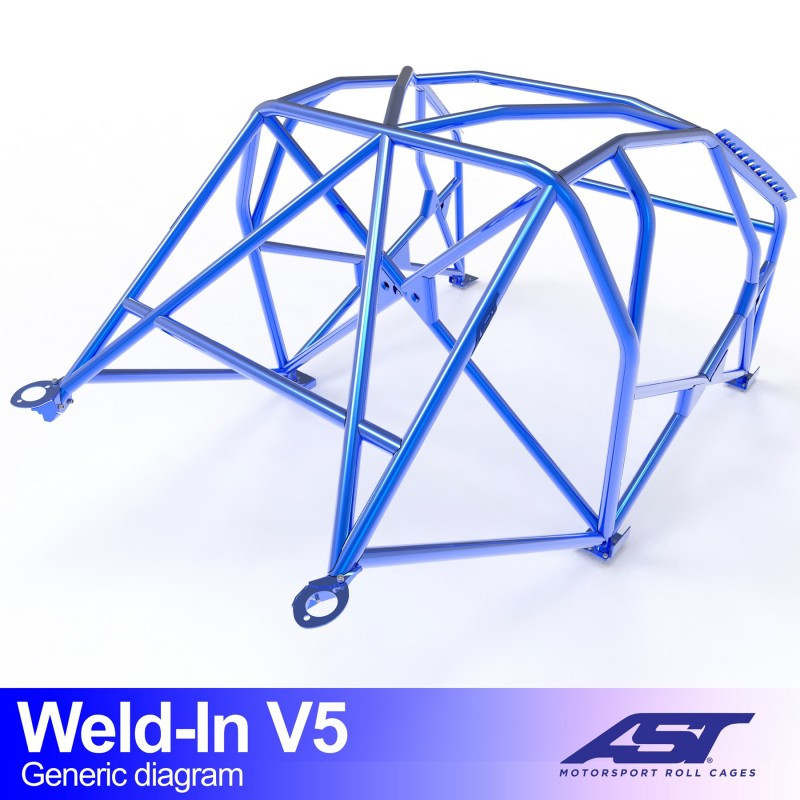 Boog AST FIA 8-punts las voor TOYOTA Celica (T230) 3-deurs Coupé - AST-TOCT230-3P-SOUD.V1 - CMBN05764