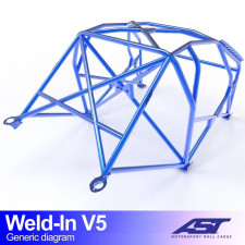 Arceau AST à souder FIA 8 points pour VOLKSWAGEN Lupo (6X) 3-Portes Hayon