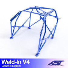 Arceau AST à souder FIA 8 points pour VOLKSWAGEN Scirocco (Mk3) 3-Portes Hayon