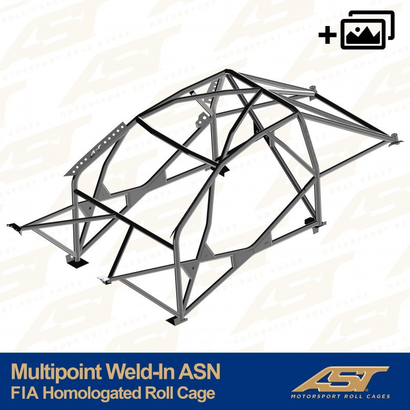 Rolbeugel AST Multipoint aangelast FIA 10 punten voor BMW (F82) 4-Serie F82 2-deurs Coupé RWD - AST-BM4F82-2P-MULT.V4 - CMBN05908