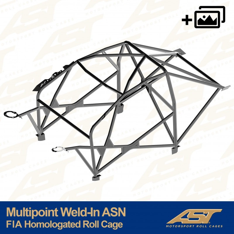 Rolbeugel AST Multipoint FIA vastgelast 10 punten voor HYUNDAI I30 (PDE/PDEN) 5-deurs Hatchback - AST-HYI30-5P-MULT.V4 - CMBN03113