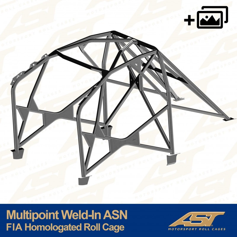 Arceau AST Multipoints à souder FIA 10 points pour HYUNDAI Kona (OS) 5-portes SUV - AST-HYKONA-5P-MULT.V4 - CMBN05932