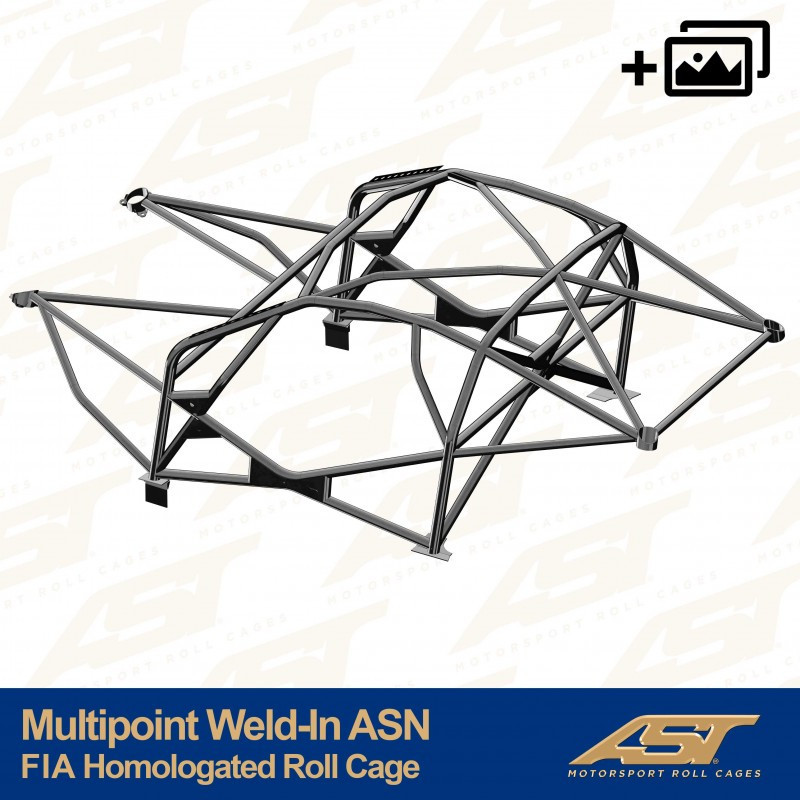 Rolbeugel AST Multipoint FIA vastgelast 10 punten voor NISSAN GTR (R35) 2-deurs Coupé - AST-NIGTR35-2P-MULT.V4 - CMBN03161