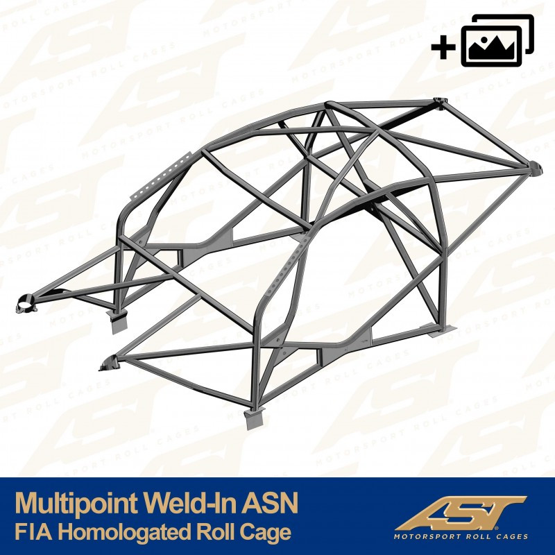 Rolbeugel AST Multipoint FIA vastgelast 10 punten voor NISSAN GTR (R35) 2-deurs Coupé - AST-NIGTR35-2P-MULT.V4 - CMBN03161