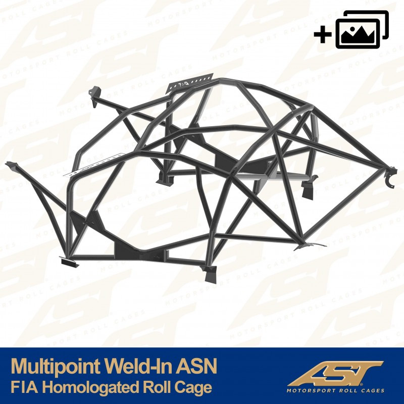 Rolbeugel AST Multipoint aangelast FIA 10 punten voor PORSCHE Boxter (986) 2-deurs Roadster - AST-POBO986-2P-MULT.V2 - CMBN04909