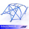 Rolbeugel AST Multipunten aan las FIA 10 punten voor RENAULT Clio (Fase 3) 3-deurs Hatchback
