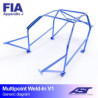 Rolbeugel AST Multipoint vastgelast FIA 10 punten voor SUBARU Impreza (GC8) 4-deurs Sedan 4WD