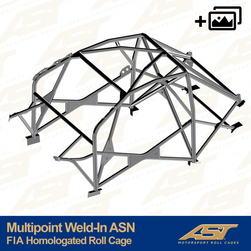 Arceau AST Multipoints à souder FIA 10 points pour TOYOTA GR Yaris (GXPA16) 3-portes Hayon - AST-TOYAGR-3P-MULT.V4 - CMBN06203