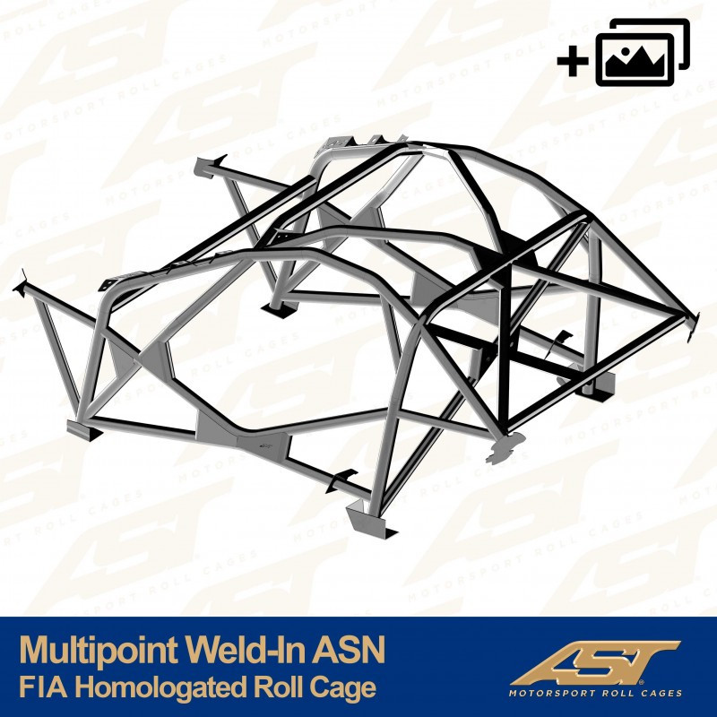 Rolbeugel AST Multipoint FIA vastgelast 10 punten voor TOYOTA MR-2 (W30) 2-deurs Roadster - AST-TOMRW30-2P-MULT.V2 - CMBN04890