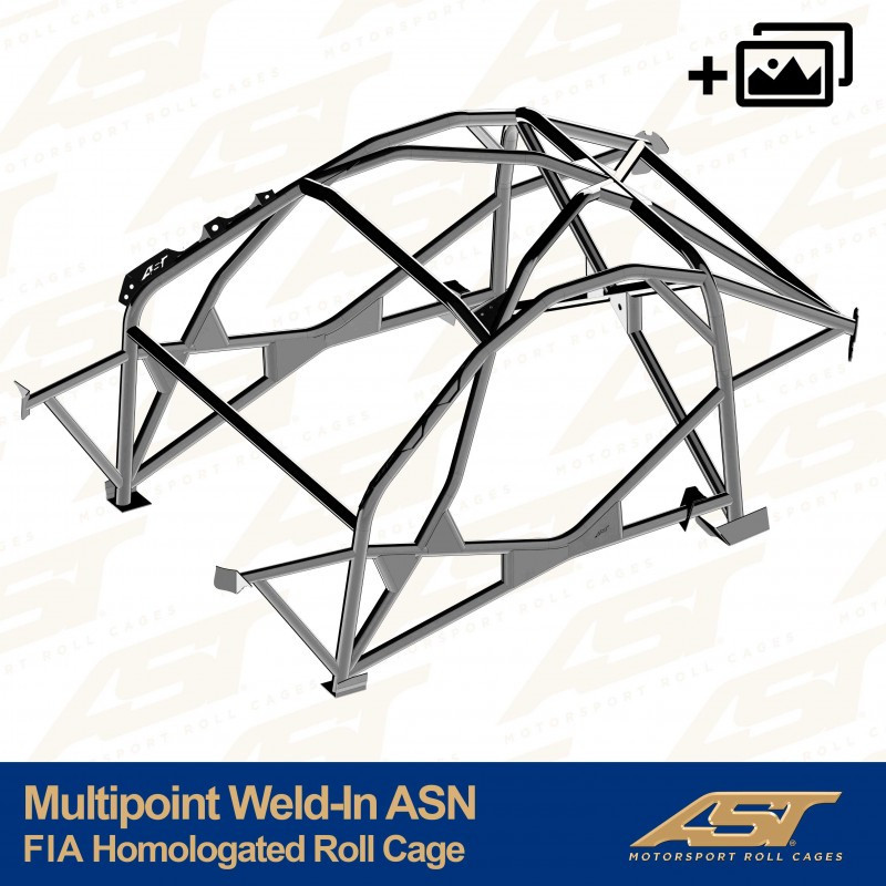 Arceau AST Multipoints à souder FIA 10 points pour TOYOTA MR-2 (W30) 2-portes Roadster - AST-TOMRW30-2P-MULT.V2 - CMBN04890