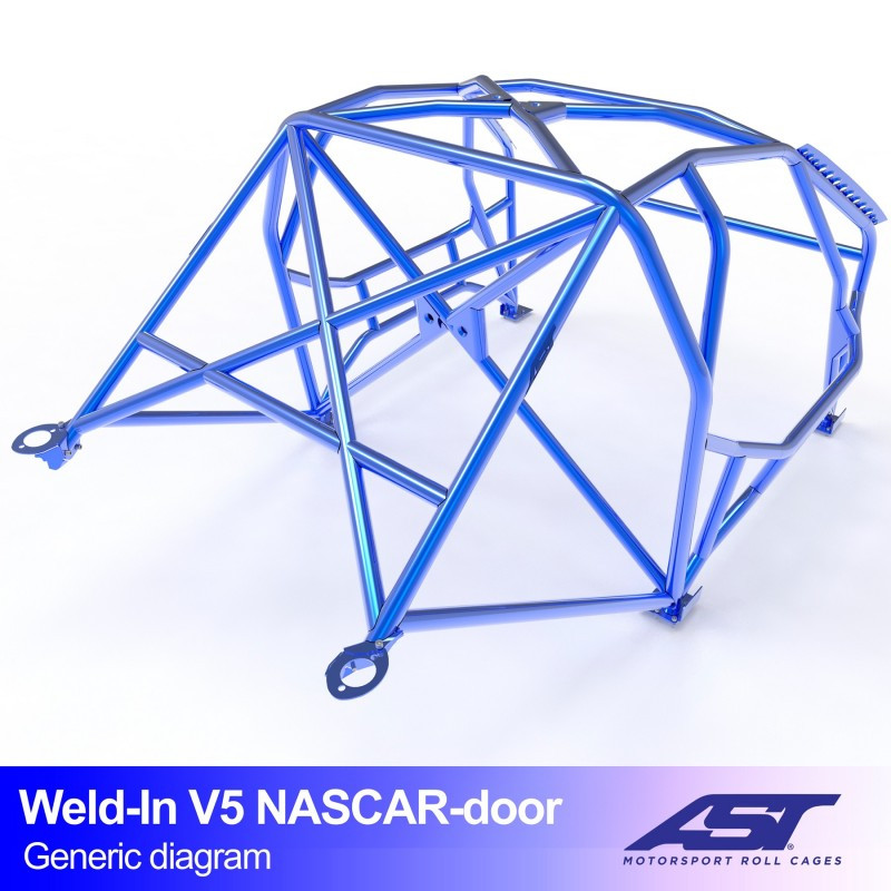 Arceau AST Drift (Type Nascar) à souder FIA 8 points pour BMW (E30) 3-Series E30 4-portes Berline RWD - AST-BM3E30-4P-DRSO.V4 - CMBN03671
