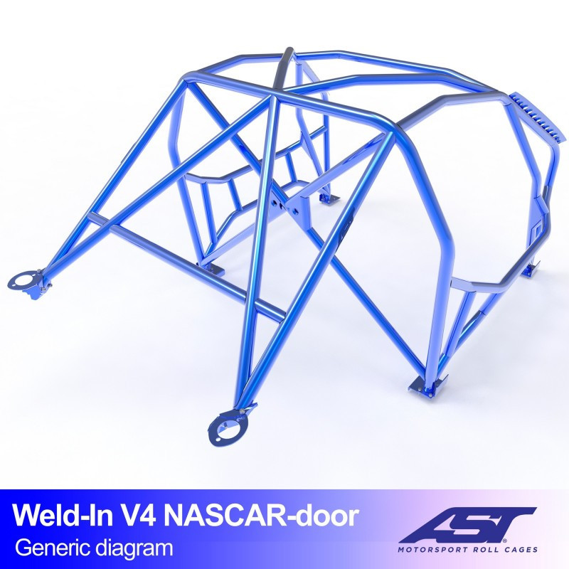 Arceau AST Drift (Type Nascar) à souder FIA 8 points pour BMW (E36) 3-Series E36 3-portes Compact RWD - AST-BM3E36-3P-DRSO.V4 - CMBN04183