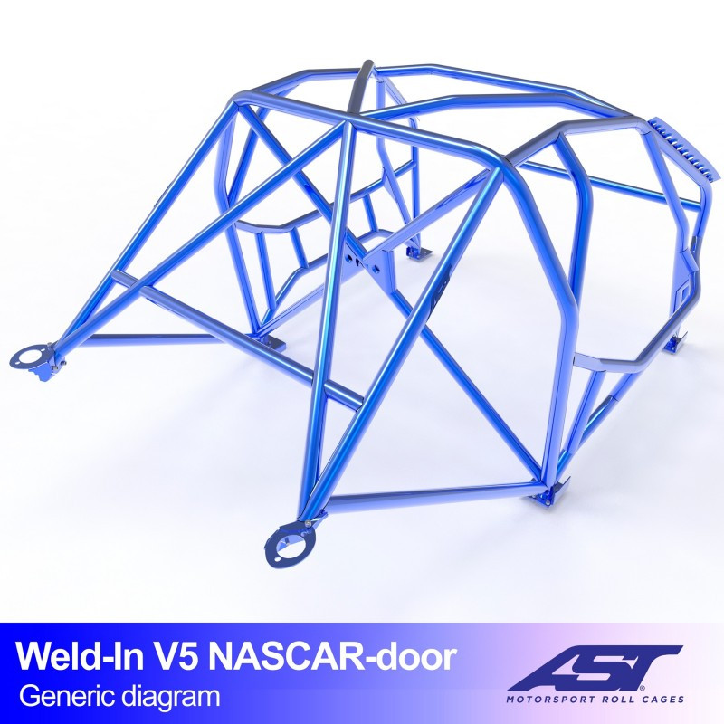 Arceau AST Drift (Type Nascar) à souder FIA 8 points pour BMW (E36) 3-Series E36 3-portes Compact RWD - AST-BM3E36-3P-DRSO.V4 - CMBN04183