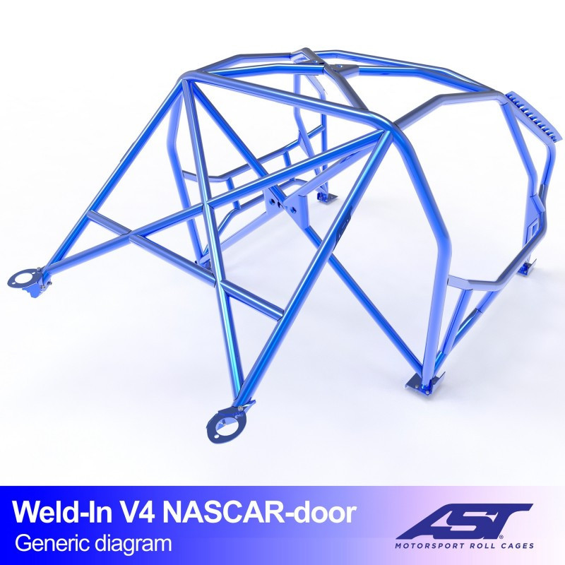 Arceau AST Drift (Type Nascar) à souder FIA 8 points pour BMW (E46) 3-Series E46 2-portes Coupe RWD - AST-BM3E46-2P-DRSO.V4 - CMBN03589