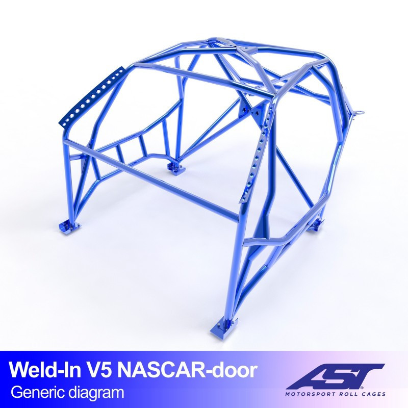 FIA 8-punts aangelaste rolbeugel AST Drift (Nascar-type) voor TOYOTA Supra (Mk3) 3-deurs Coupé - AST-TOSUP3C-3P-DRSO.V4 - CMBN03666