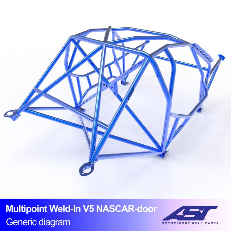 Rolbeugel AST Drift (Nascar type) 10 punts FIA lasconstructie voor BMW (E21) 3-Serie E21 2-deurs Coupé - AST-BM3E21-2P-DRMU.V3 - CMBN06955