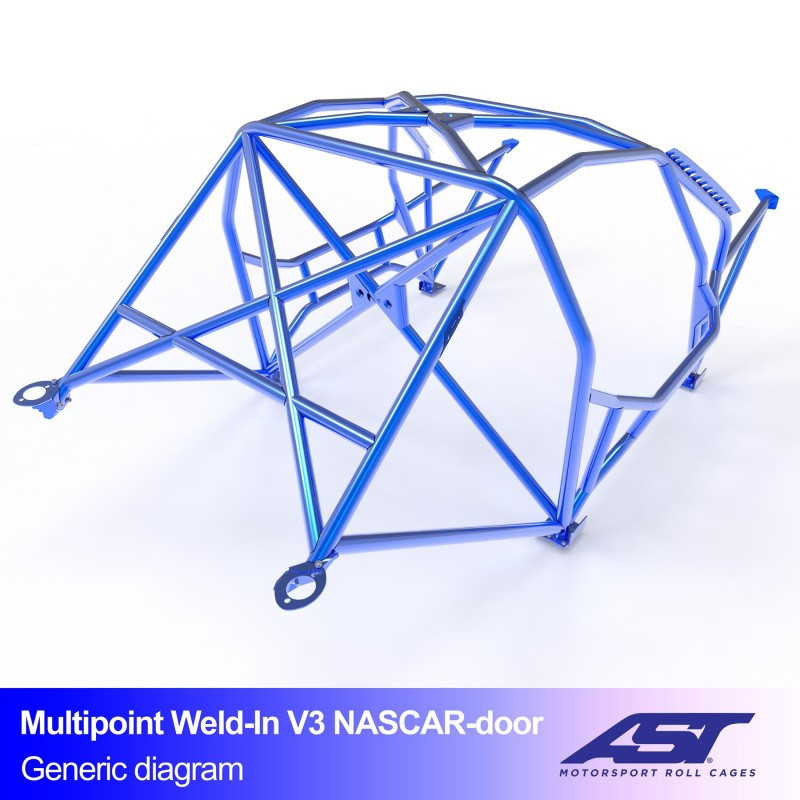Arceau AST Drift (Type Nascar) structure à souder FIA 10 points pour BMW (E30) 3-Series E30 2-portes Coupe RWD - AST-BM3E30-2P-DRMU.V3 - CMBN03551