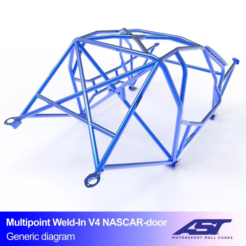 Arceau AST Drift (Type Nascar) structure à souder FIA 10 points pour BMW (E30) 3-Series E30 2-portes Coupe RWD - AST-BM3E30-2P-DRMU.V3 - CMBN03551