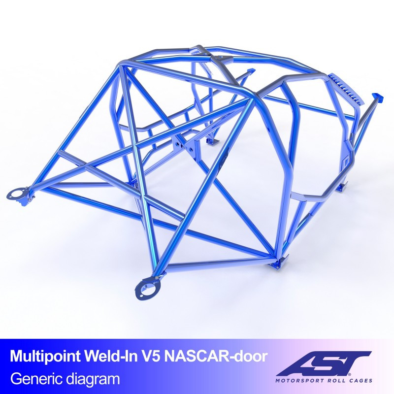 Arceau AST Drift (Type Nascar) structure à souder FIA 10 points pour BMW (E30) 3-Series E30 4-portes Berline RWD - AST-BM3E30-4P-DRMU.V3 - CMBN03531