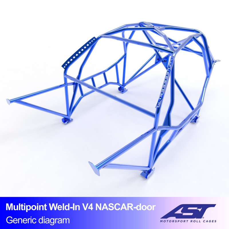 Arceau AST Drift (Type Nascar) structure à souder FIA 10 points pour BMW (E46) 3-Series E46 3-portes Compact RWD - AST-BM3E46-3P-DRMU.V3 - CMBN03586