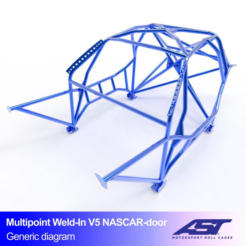 Rolbeugel AST Drift (Nascar type) 10-punts FIA lasconstructie voor BMW (E46) 3-Serie E46 3-deurs Compact RWD - AST-BM3E46-3P-DRMU.V3 - CMBN03586