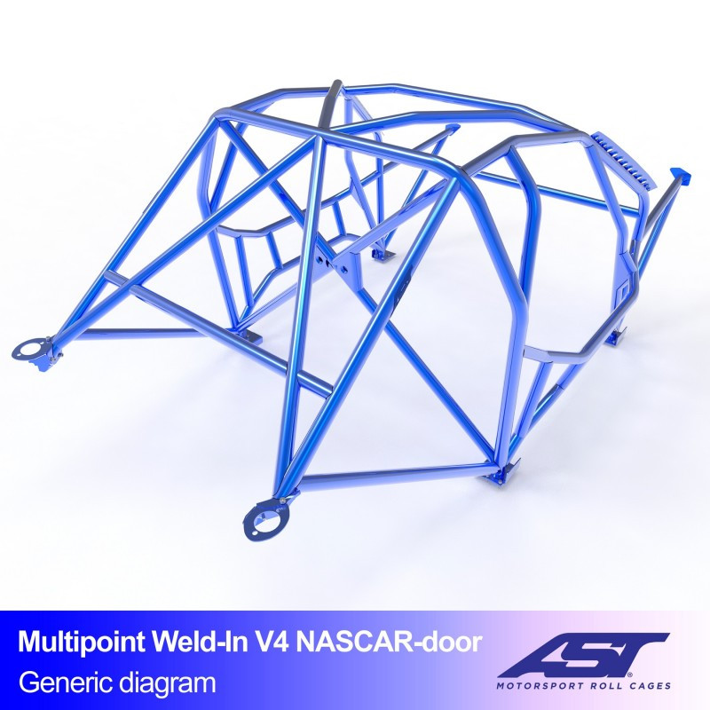 Arceau AST Drift (Type Nascar) structure à souder FIA 10 points pour BMW (E87) 1-Series E87 5-portes Hayon RWD - AST-BM1E87-5P-DRMU.V3 - CMBN03615