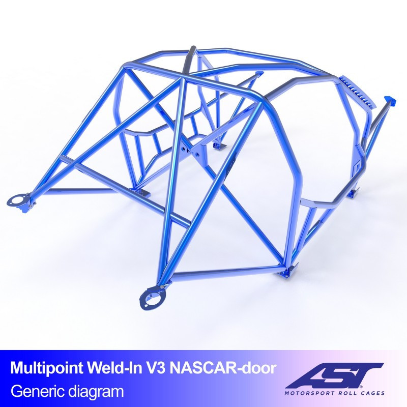 Rolbeugel AST Drift (Nascar type) 10-punts FIA lasconstructie voor BMW (E92) 3-Serie E92 2-deurs Coupé RWD - AST-BM3E92-2P-DRMU.V3 - CMBN03596