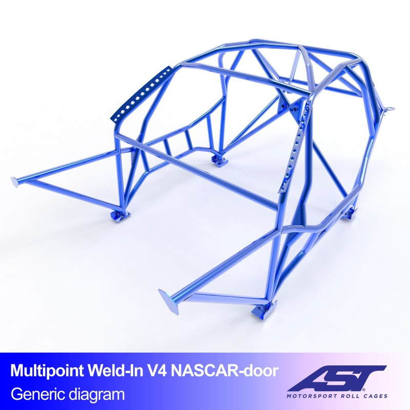 Rolbeugel AST Drift (Nascar type) 10 punts FIA lasconstructie voor BMW (F87) 2-Serie F87 2-deurs Coupé RWD - AST-BM2F87-2P-DRMU.V3 - CMBN03600