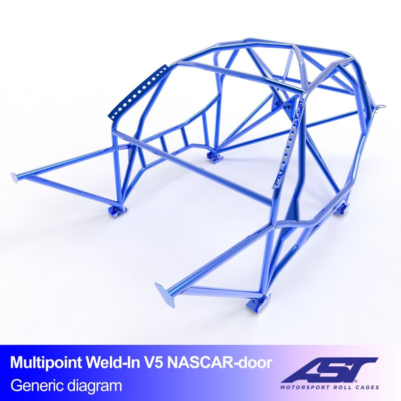 Rolbeugel AST Drift (Nascar type) 10 punts FIA lasconstructie voor MAZDA RX-7 (FD) 3-deurs Coupé - AST-MARX7FD-3P-DRMU.V3 - CMBN03673