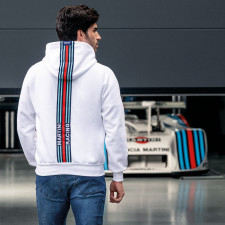 Sweat à capuche Sparco Martini Racing bandes dans le dos