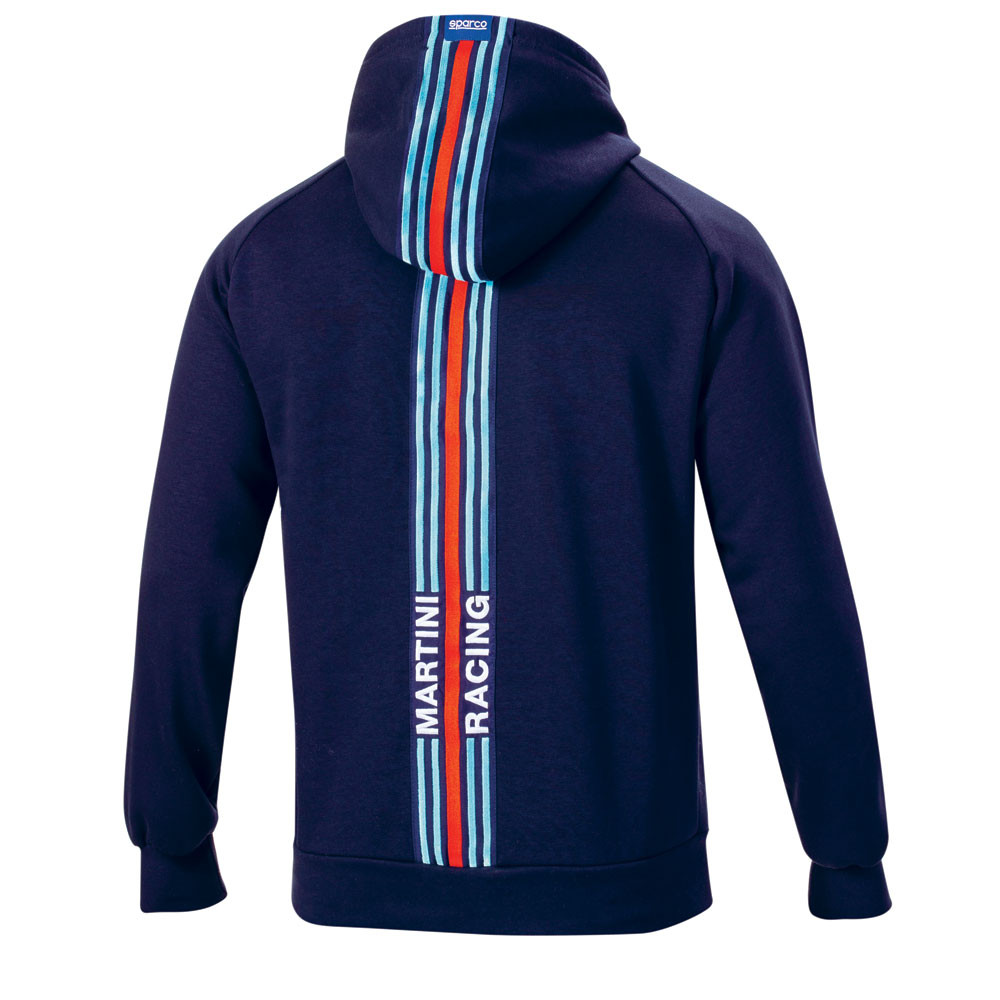 Sparco Martini Racing hoodie met rugstrepen - 01340MR.BM.XL - 01340MRBM4XL - 8033280426743