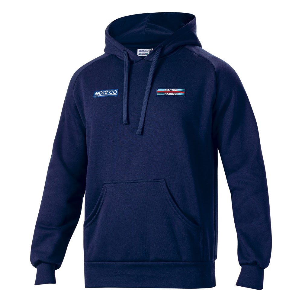 Hanorac cu glugă Sparco Martini Racing cu benzi pe spate - 01340MR.BM.XL - 01340MRBM4XL - 8033280426743
