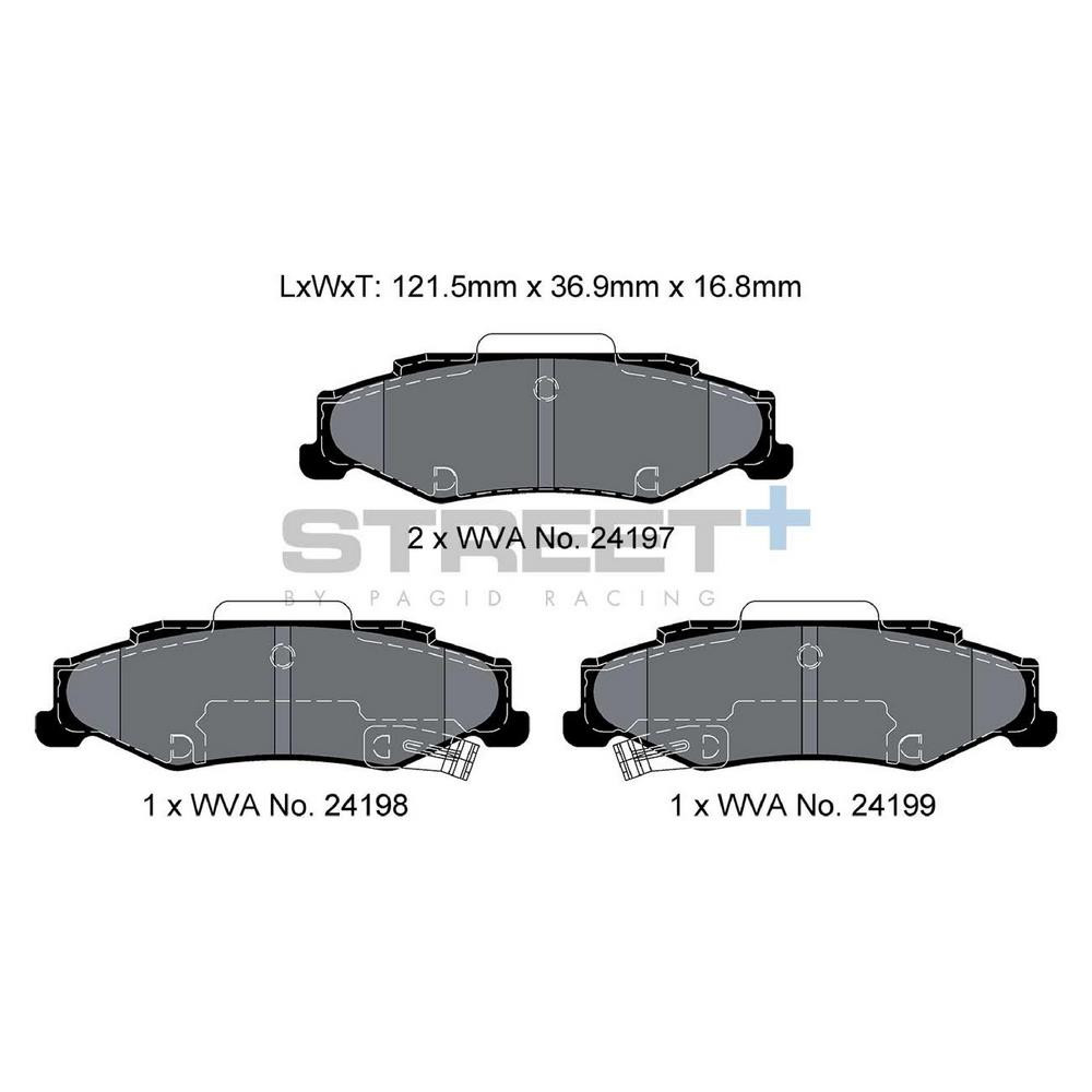 Street+ Pagid brake pads T8063 - PA-8063.ST - T8063SP2001 - 4056029070582