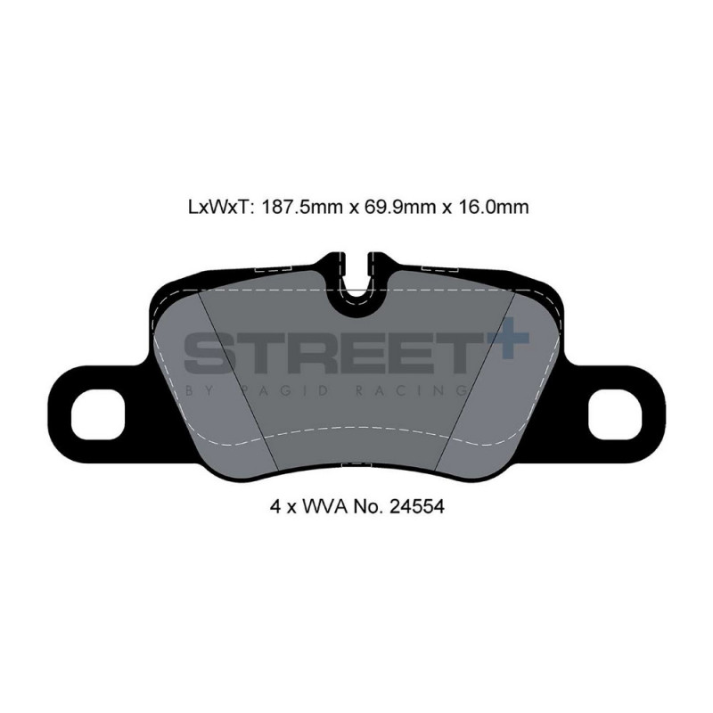 Plăcuțe de frână Pagid T8078 Street+ ph2 - PA-8078.ST - T8078SP2001 - 4056029070391