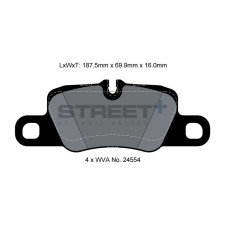 Plaquettes de frein Pagid T8078 Street+ ph2
