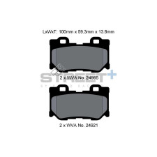 Street+ Pagid brake pads T8100