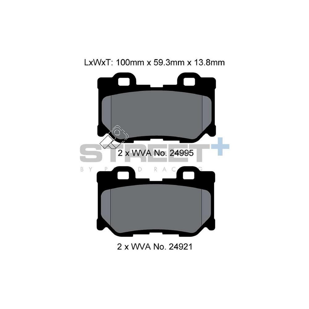 Pastiglie freno Pagid T8100 Street+ - PA-8100.ST - T8100SP2001 - 4056029070438