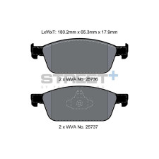 Plaquettes de frein Pagid T8125 Street+ ph2
