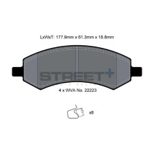 Pastiglie freno Pagid T8136 Street+
