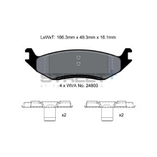 Plaquettes de frein Pagid T8137 Street+ ph2