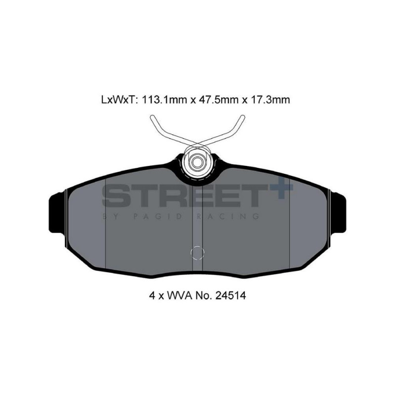 Street+ Pagid brake pads T8140 - PA-8140.ST - T8140SP2001 - 4056029070599