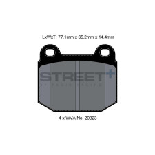 Plaquettes de frein Pagid T8148 Street+ ph2