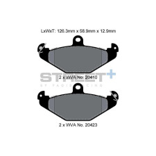 Street+ Pagid brake pads T8150