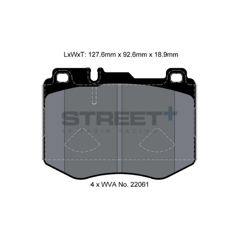 Pagid T8160 Street+ ph2 remblokken - PA-8160.ST - T8160SP2001 - 4056029071497
